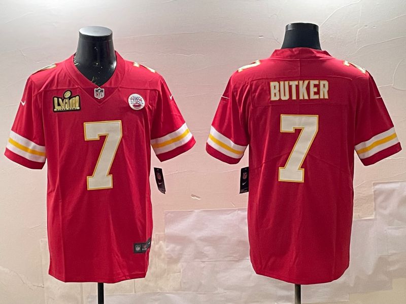 Men Kansas City Chiefs #7 Butker Red Second generations 2025 Nike Limited NFL Jersey style 3->kansas city chiefs->NFL Jersey